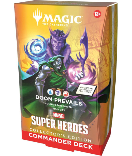 Mazo de Commander Marvel Super Heroes: Doom Prevails Collector's Edition - Magic The Gathering (Inglés)
