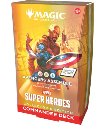 Mazo de Commander Marvel Super Heroes: Avengers Assemble Collector's Edition - Magic The Gathering (Inglés)