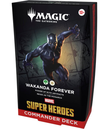 Mazo de Commander Marvel Super Heroes: Wakanda Forever - Magic The Gathering (Inglés)
