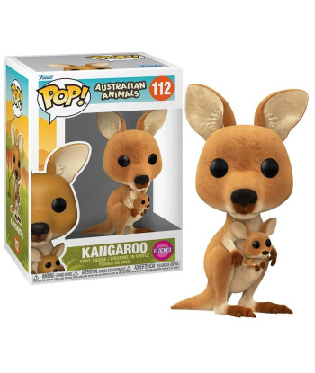 Figura Funko Pop Canguro (Flocked) 112 - Australian Animals - El Encanto de la Naturaleza Salvaje