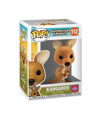Figura Funko Pop Canguro (Flocked) 112 - Australian Animals - El Encanto de la Naturaleza Salvaje