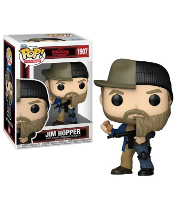 Figura Funko Pop Jim Hopper Split 1907 - Stranger Things - La Evolución del Jefe de Policía