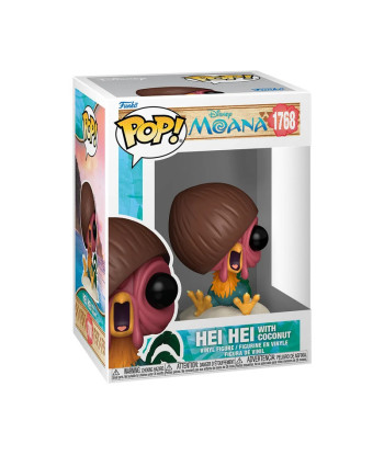 Figura Funko Pop Hei Hei con Coco 1768 - Moana - El Gallo Más Despistado del Océano