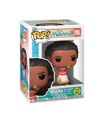 Figura Funko Pop Moana con Corazón de Te Fiti (Glows in the Dark) 1765 - Disney - La Luz del Océano