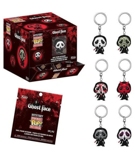 Llavero Pocket Funko Pop Mystery - Ghost Face (1 Unidad Sorpresa) - Terror en tu Bolsillo