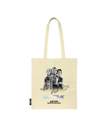 BOLSA DE TELA Tote Bag K-Pop Demon Hunters color Blanco