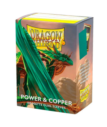 Fundas Standard Matte Power & Copper (100) - Dragon Shield