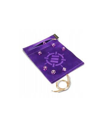 Tapete “Roll on a Scroll” con 7 Dados Acrílicos (Morado) - Enhance Gaming
