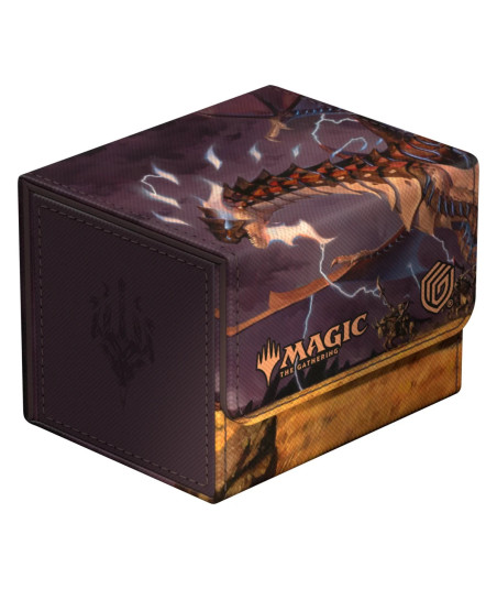 Caja para mazo Sidewinder 100+ Xenoskin Magic: The Gathering "Tarkir: Dragonstorm" Ghostfire - Neriv, Heart of the Storm