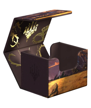 Caja para mazo Sidewinder 100+ Xenoskin Magic: The Gathering "Tarkir: Dragonstorm" Ghostfire - Neriv, Heart of the Storm