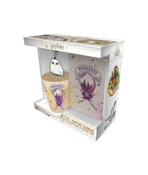 SET REGALO HOGWARTS HARRY POTTER CUADERNO, LLAVERO, TAZA 250ML