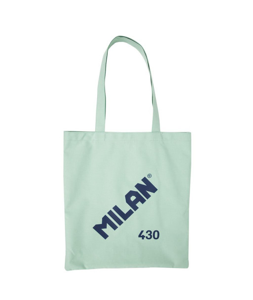 Bolsa de tela tote bag color verde serie 1918