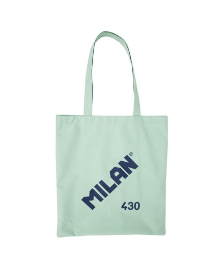 Bolsa de tela tote bag color verde serie 1918