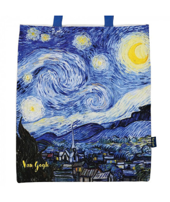 Bolsa de tela en algodón Vincent Van Gogh, Noche Estrellada (44x38cm)