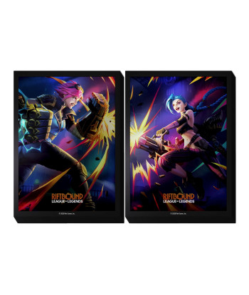 Fundas Vendetta Art (Vi vs Jinx) (100) - Riftbound: League of Legends TCG