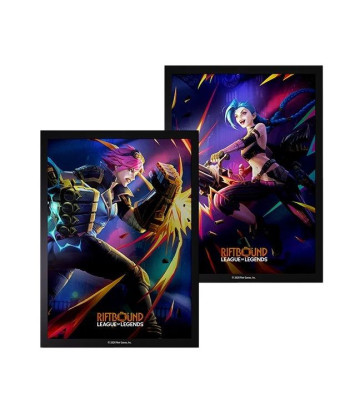 Fundas Vendetta Art (Vi vs Jinx) (100) - Riftbound: League of Legends TCG