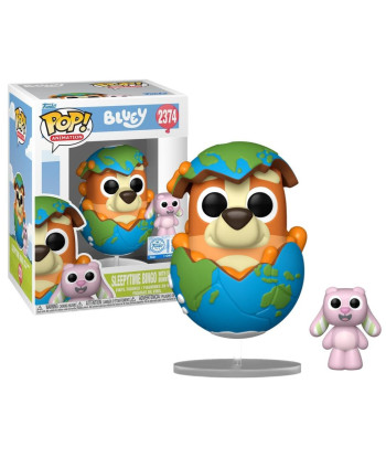 Figura Funko Pop Sleepytime Bingo con Floppy Bunny 2374 - Bluey - Un Viaje de Ensueño