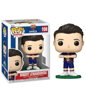 Figura Funko Pop Robert Lewandowski 108 - FC Barcelona - El Goleador Blaugrana