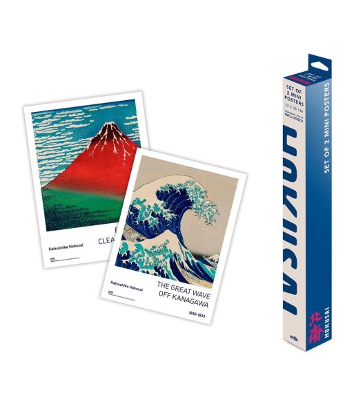 Set de 2 Pósteres carteles offset Erik, Katsushika Hokusai (38x52cm)