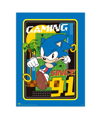 Set de 2 pósters de Sonic 38x52 cm