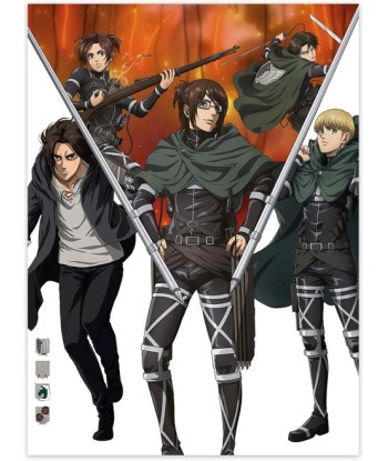 Set de 2 pósteres Attack on Titan 38x52 cm