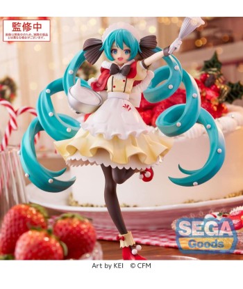 Figura SEGA Hatsune Miku Christmas 2025 Luminasta - Hatsune Miku - Pastelera Festiva Navideña 20cm