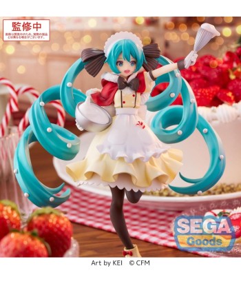 Figura SEGA Hatsune Miku Christmas 2025 Luminasta - Hatsune Miku - Pastelera Festiva Navideña 20cm