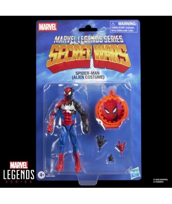 Figura Hasbro Spider-Man Alien Costume Secret Wars - Marvel Legends - Transformación Simbionte 15cm