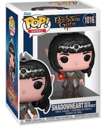 Figura Funko Pop Corazón Sombrío (Shadowheart) con Artefacto 1016 - Baldur's Gate 3 - La Clériga de Shar