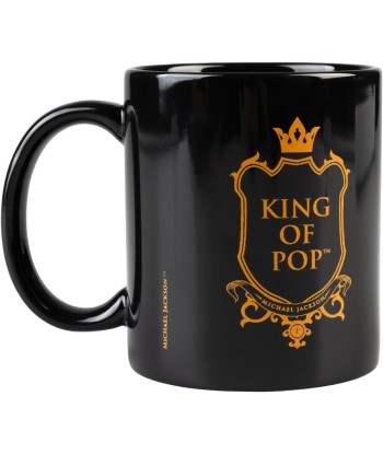 Taza Michael Jackson King of Pop Negra de Cerámica 350ml
