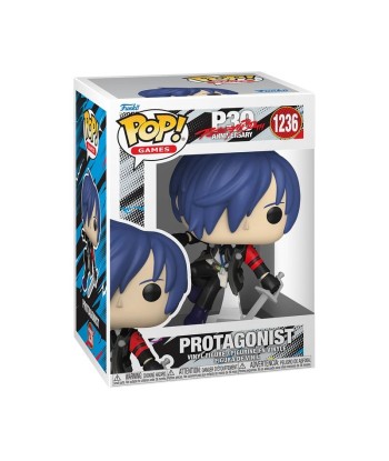 Figura Funko Pop Protagonist Makoto 1236 - Persona 3 30th Anniversary - El Líder de S.E.E.S.
