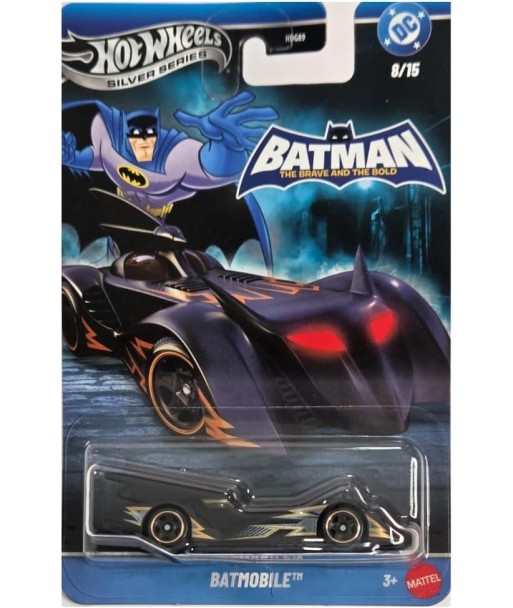 Coche Hot Wheels Batmobile - Batman: The Brave and the Bold Silver Series 1:64