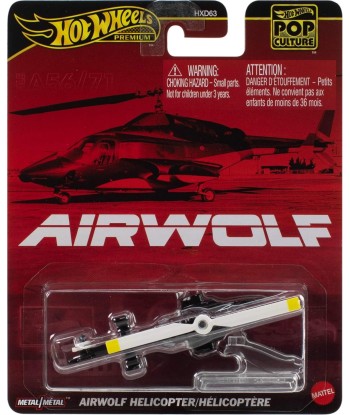 Vehículo Hot Wheels Premium Airwolf Helicopter - Pop Culture 1:64
