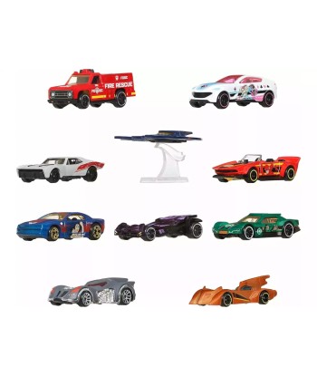 Pack 10 Vehículos Hot Wheels Batman Silver Series - DC Comics 1:64