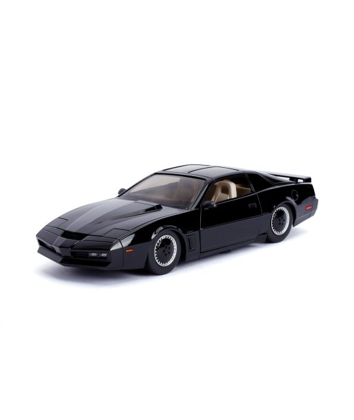 Réplica Jada KITT con Luces Hollywood Rides - El Coche Fantástico - El Coche Inteligente que Ilumina tu Colección Metal 1:24