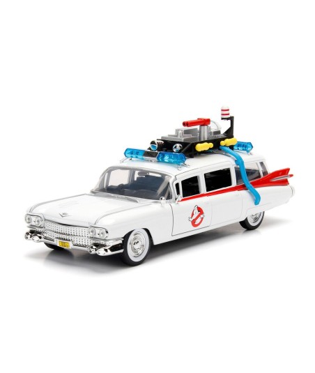 Réplica Jada Ecto-1 Hollywood Rides - Cazafantasmas - El Coche que Responde a Cada Llamada Paranormal 1:24