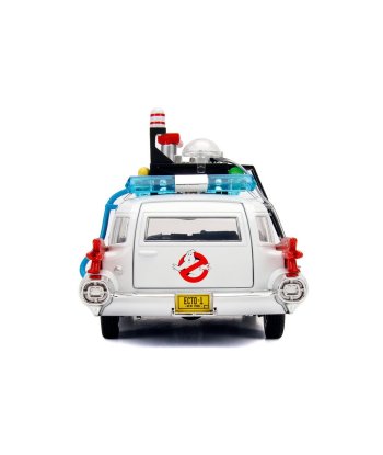 Réplica Jada Ecto-1 Hollywood Rides - Cazafantasmas - El Coche que Responde a Cada Llamada Paranormal 1:24