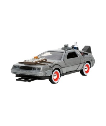 Réplica Jada DeLorean Máquina del Tiempo Hollywood Rides - Regreso al Futuro 3 - Viaja al Salvaje Oeste a 88 Millas por Hora 1:3