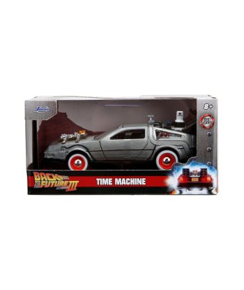 Réplica Jada DeLorean Máquina del Tiempo Hollywood Rides - Regreso al Futuro 3 - Viaja al Salvaje Oeste a 88 Millas por Hora 1:3