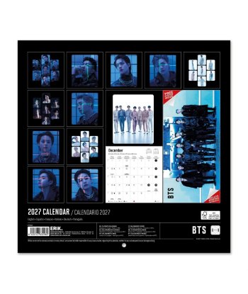 CALENDARIO 2027 PARED 30X30 BTS