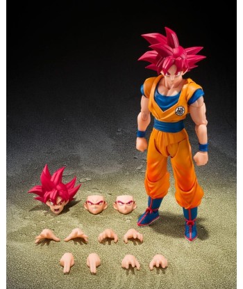 Figura Tamashii Nations Son Goku Super Saiyan God "God Aura" S.H. Figuarts - Dragon Ball Super - El Poder Divino del Saiyan Lege