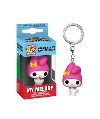 Llavero Funko Pocket POP! My Melody - Hello Kitty and Friends - Conejita con Capucha Rosa y Lazo Amarillo