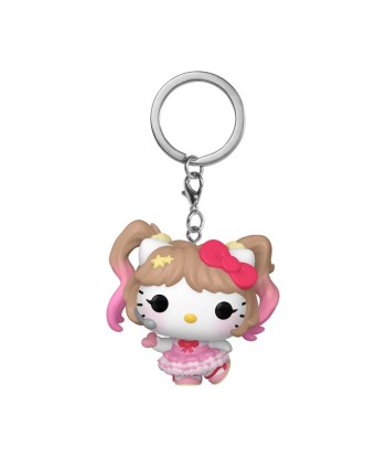 Llavero Funko Pocket POP! Hello Kitty Idol - Hello Kitty and Friends - Hello Kitty con Coletas y Micrófono
