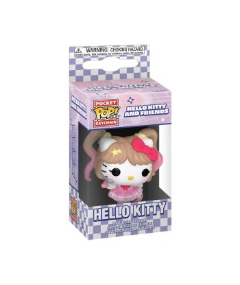 Llavero Funko Pocket POP! Hello Kitty Idol - Hello Kitty and Friends - Hello Kitty con Coletas y Micrófono
