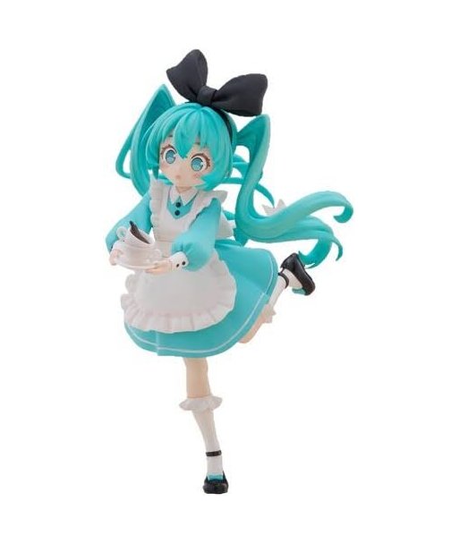 Figura FuRyu Hatsune Miku Wonderland Desktop Fairy - Hatsune Miku - La Hora del Té más Mágica del País de las Maravillas 16cm
