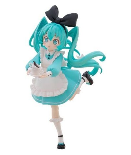 Figura FuRyu Hatsune Miku Wonderland Desktop Fairy - Hatsune Miku - La Hora del Té más Mágica del País de las Maravillas 16cm