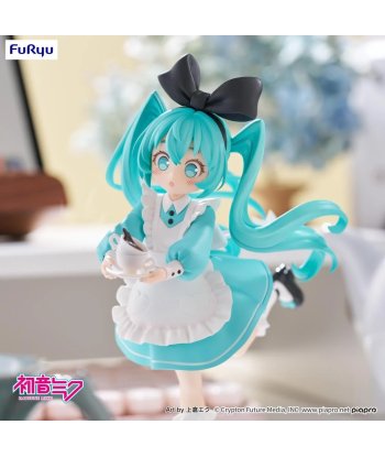 Figura FuRyu Hatsune Miku Wonderland Desktop Fairy - Hatsune Miku - La Hora del Té más Mágica del País de las Maravillas 16cm