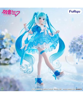 Figura FuRyu Hatsune Miku Rainy Dance Trio-Try-iT - Hatsune Miku - Bailando Bajo la Lluvia con Estilo 19cm