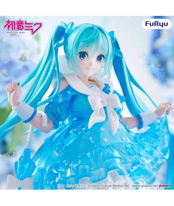 Figura FuRyu Hatsune Miku Rainy Dance Trio-Try-iT - Hatsune Miku - Bailando Bajo la Lluvia con Estilo 19cm