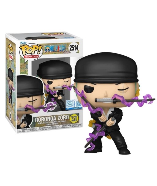 Figura Funko Pop Roronoa Zoro 2514 - One Piece - Edición Especial Glow in the Dark Brilla en la Oscuridad